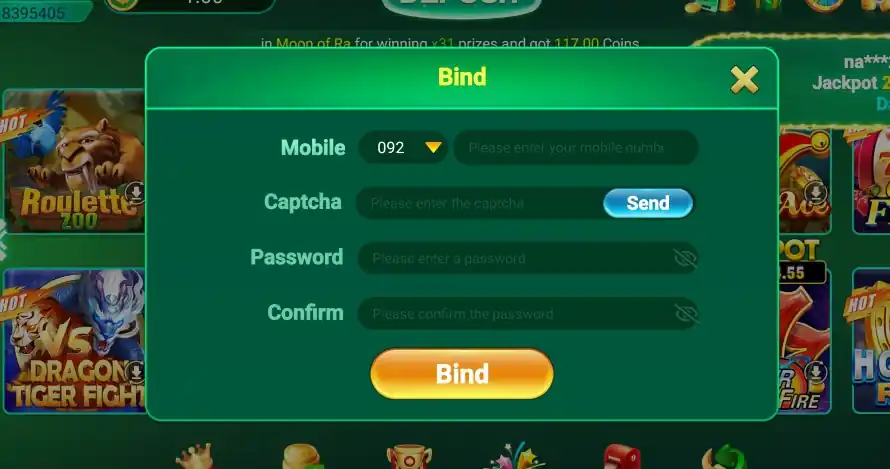 registration of Pak500 game